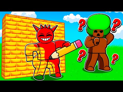 Become Whatever SPRUNKI I Draw Hide and Seek in Roblox...