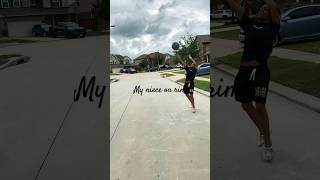 Niece beat my Bf in basketball #disabilitygirl #subscribe #fypシ #shortsvideo