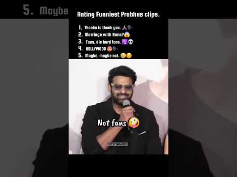 Rating funny PRABHAS clips 😂 #prabhas #india #shorts