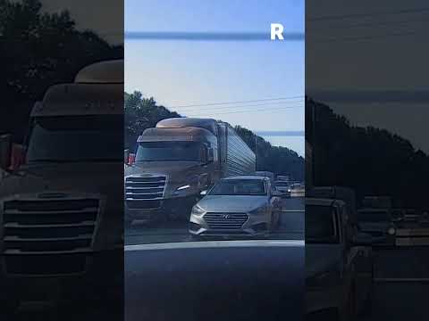 Bad Driver Hits Semi Truck