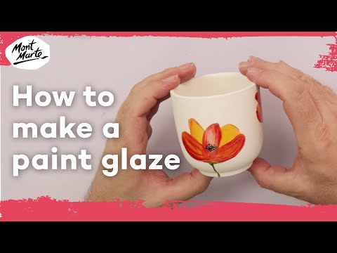 How to make a paint glaze with ceramic paints