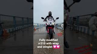 fully modified rr310 with winglet and wrap 💟💟 looking cool 😎#theup46rider #rr310 #short #lucknow