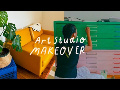 Art Studio Makeover ⋆୨୧˚ How I Set Up My New Space!