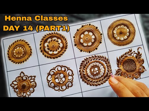 Tazaheen Henna Classes DAY 14 (part 1) ||Learn Detailed Henna with Tazaheen Henna Classes 2023