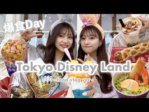 【Disney vlog】1万円分ディズニーで爆食🥞ˊ˗美味しすぎて何度も食べたいフードばっかりで最高🏰