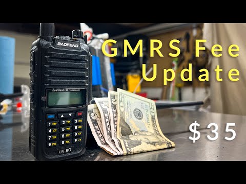 GMRS License Fee Dropping - FINALLY!