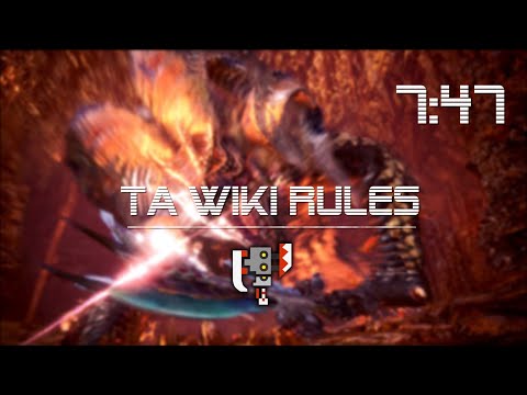 【MHWI】 終わりなき黄金時代 スラアク ソロ  TA wiki rules 7'47"50 マムタロト /The Eternal Gold Rush Kulve Taroth switch axe