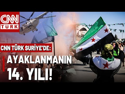 Helikopterler Bu Kez Gül Attı: Suriye'de İsyanın 14. Yıl Dönümü! Şam'da Herkes Kutlamalar Sürüyor