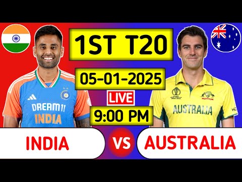 India Vs Australia 1st T20 Live Score