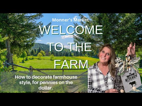 Welcome to the Farm - Easy to make Gorgeous Rustic Farmhouse Decor - #monnersmarket #farmhouse #DIYs