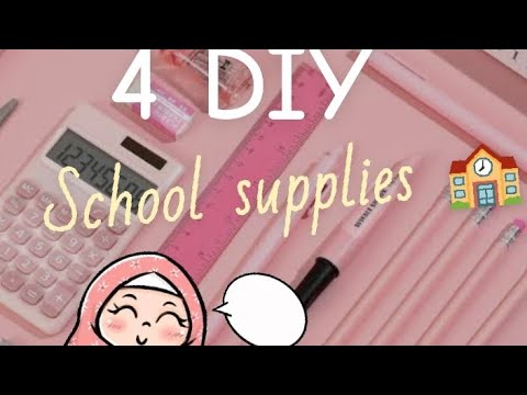 4 DIY school supplies 💖