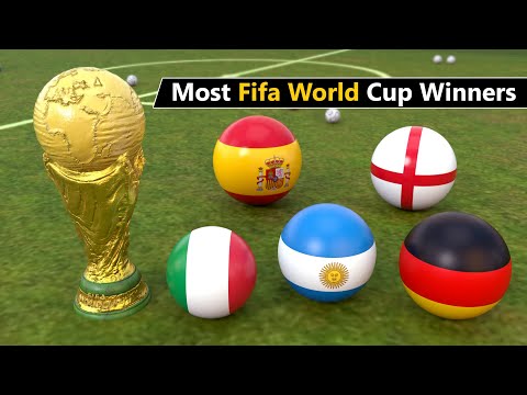 Number of FIFA world cup winners by country