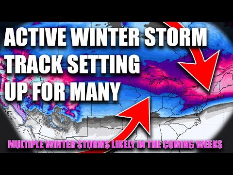 ACTIVE Winter Storm Track Setting Up For Many! Wild February Is Possible.. Pattern Breakdown!