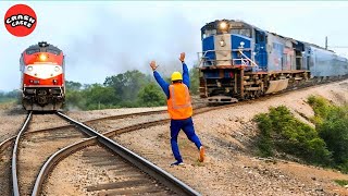 250 SHOCKING Train Collisions & Mistakes Caught on Camera | Idiots in Cars |  Best Of 2025 #2