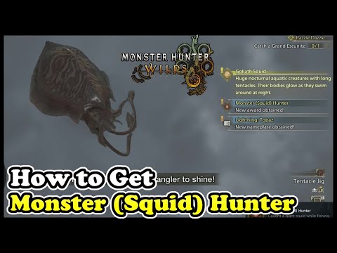 Monster (Squid) Hunter - Monster Hunter Wilds (Caught a giant squid while fishing)