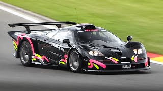 Road Legal 1997 McLaren F1 GTR Longtail driving around Circuit de Spa-Francorchamps