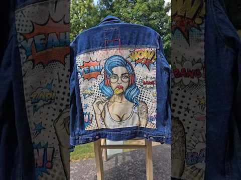 Denim jeans jacket OOAK made by BKB! Hot!!! #sale #handmade#handstitching