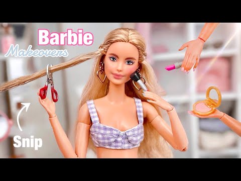 Quick Barbie Doll Makeovers! Fixing Up & Customizing Dolls