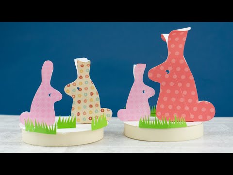 How To Make 3D Cute Bunny  | Bunny Paper Craft #shorts