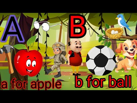 Learn Alphabets A to Z labcd with Live Example | A for Apple | Alphabets With Words | English