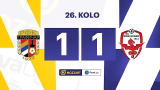 Mozzart Bet Prva liga Srbije 2024/25 - 26.Kolo: GRAFIČAR – VOŽDOVAC 1:1 (0:1)