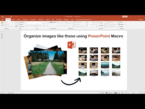 How to Quickly Arrange Images in Powerpoint Slide - Organize images in PowerPoint using Macro