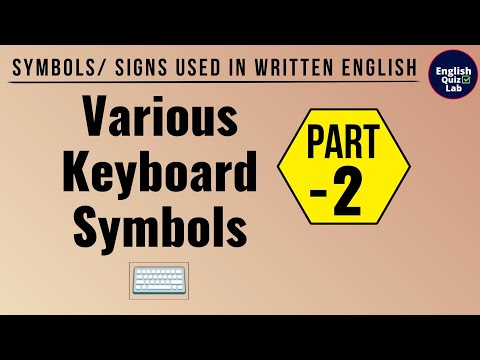 Keyboard Symbols/ Signs- 2