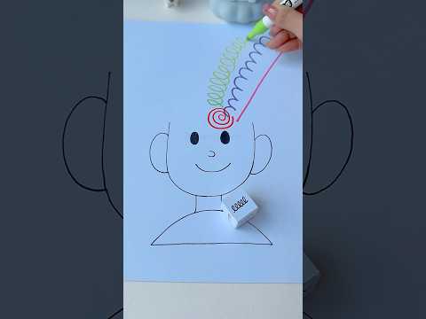 Fun Way To Practice Your Pre Writing Skills #diy #art#youtubeshorts #shorts