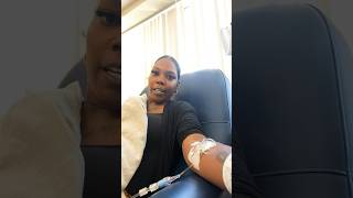 I made it in the back they started the IV #disabilitygirl #viral #subscribe #ironinfusion #fypシ