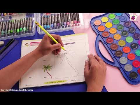 Coconut Tree | Step by Step Drawing Book 3 | Periwinkle