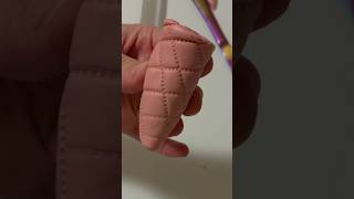 Polymer Clay tutorial miniature ice cream cone #polymerclay #polymerclayhacks