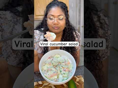 This viral cucumber salad never gets old! #viralcucumbersalad #cucumbersalad