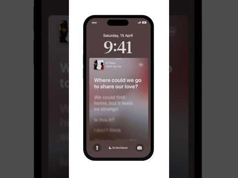 iOS 17 | Lyrics on Lockscreen | Apple #shorts