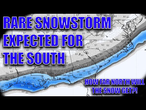 Rare Snowstorm Expected For The South! How Far North Will The Snow Get!?