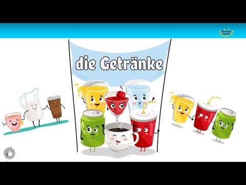 Learn Drink Names in German | Getränke | Trinken | Wortschatz | Deutsch lernen | FREE PDF + TEST