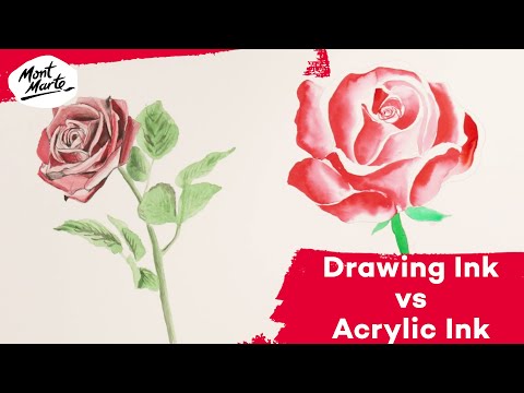 What is the difference between Drawing Ink and Acrylic Ink