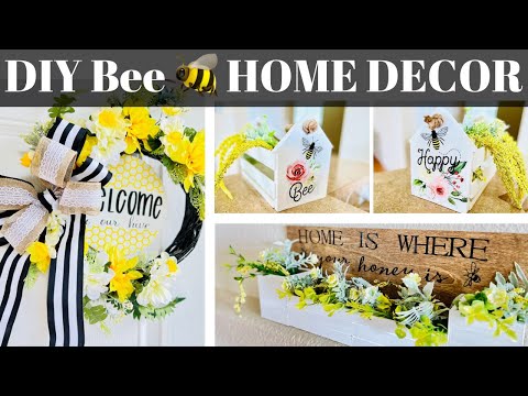 Bee DIYs | Dollar Tree Bee DIY | Bee Wreath DIY | Best Bee DIYs | Summer DIYs