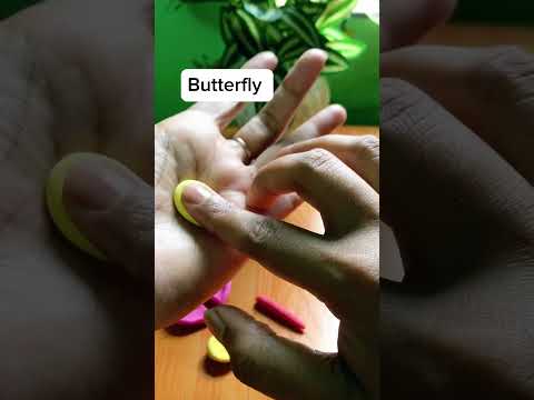 Butterfly making easy steps#shorts #viral #viralvideo 🥰🥰