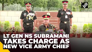 Lt Gen NS Raja Subramani takes charge as new Vice Army Chief; receives guard of honour