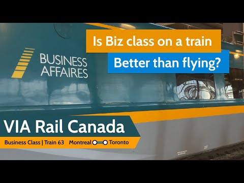 Is taking the train in business class better than flying economy? Montreal - Toronto on VIA Rail