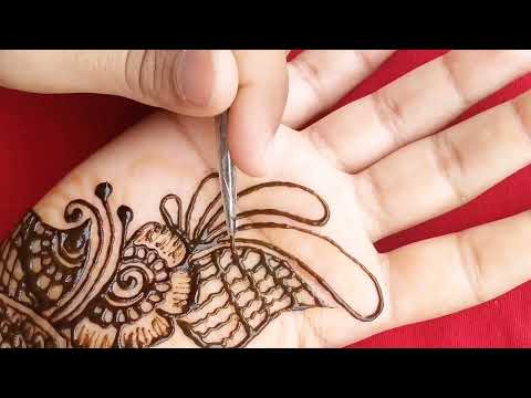 Super Easy & Stylish Front Hand Mehndi Design l easy mehndi ka design