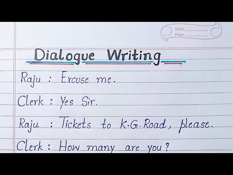 Dialogue Writing