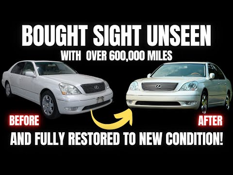 We Spent Over 350 Hours Restoring a Lexus with Over 600,000 Miles to Like New Condition!