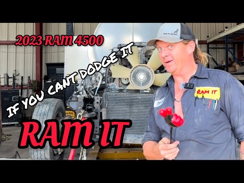 IF YOU CANT DODGE IT RAM IT! (2023 Ram 4500 master frame repair )