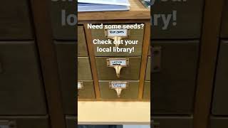 Did you know many local libraries also have a section for seeds? #seeds #gardening