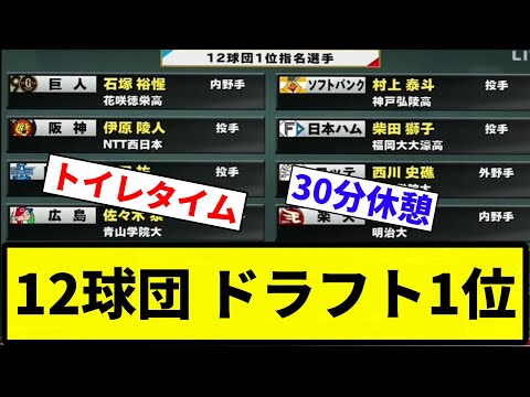 【確定な】12球団 ドラフト1位【反応集】【プロ野球反応集】