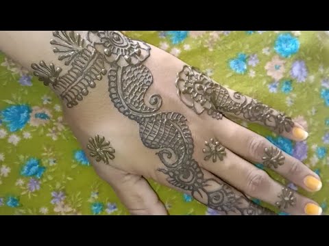 खूबसूरत सिंपल मेहंदी डिजाइन#easy back hand mehndi design#Mehandi lovers#trending #😱😍