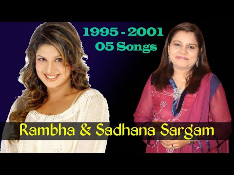 Sadhana Sargam And Rambha - 05 Songs | MUZICAL CHARCHA