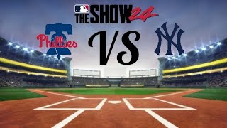 Philadelphia PHILLIES vs NY YANKEES (Spring training 25)| MLB the show 24 #mlbtheshow #mlb