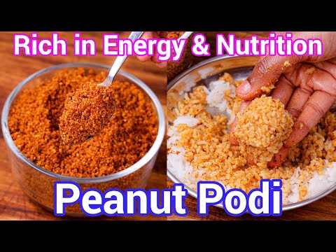 Multipurpose Peanut Chutney Powder - Groundnut Podi Recipe - Idli, Dosa, Rice | Shenga Chutney Pudi